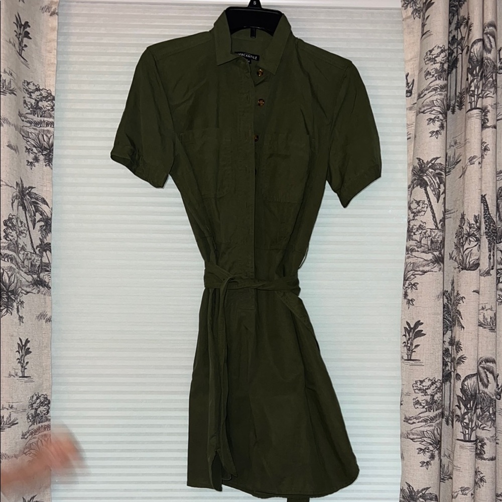 Jcrew Olive Green Dress